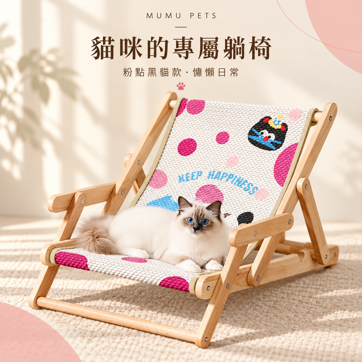 可愛貓貓圖案劍麻躺椅 不掉屑劍麻 貓抓墊 劍麻磨爪 貓爪 貓抓板 貓咪抓墊 貓躺椅